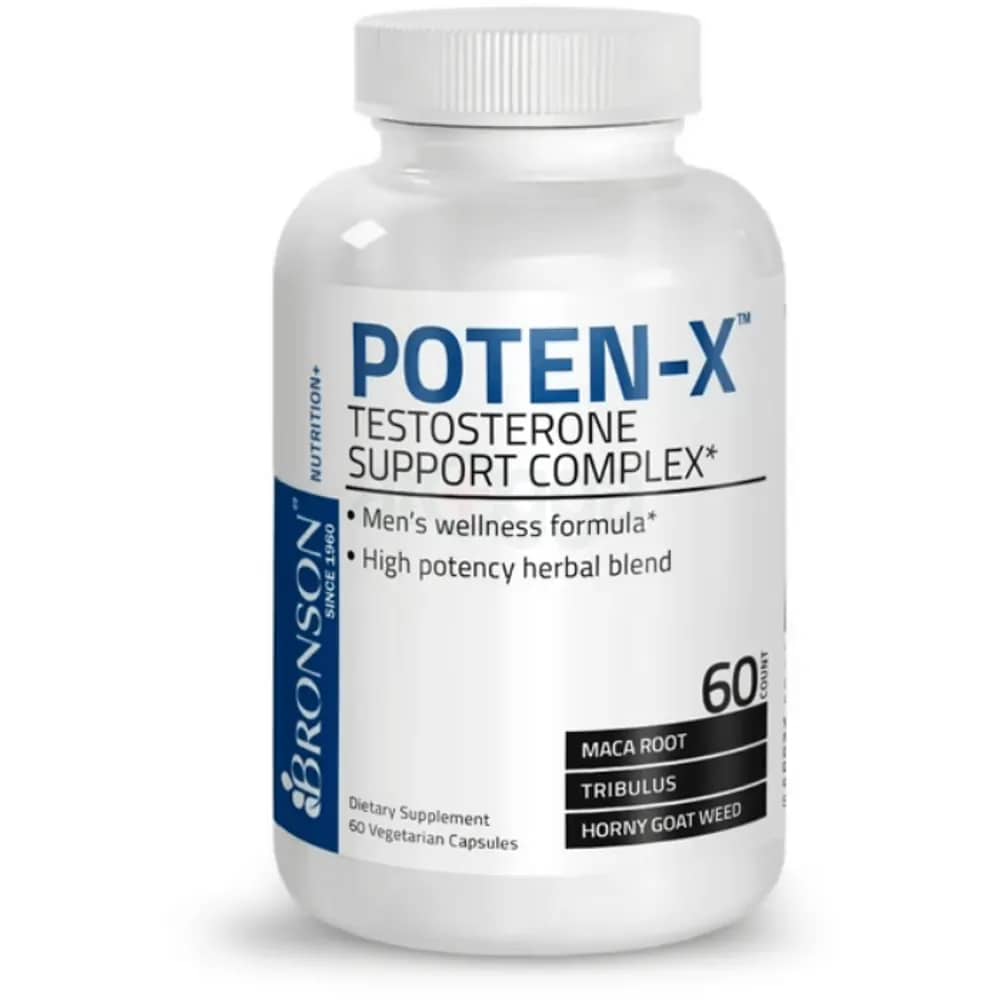 Bronson Poten-X Testosterone Support Complex for Men Enhance Sexual and Prostate Function 60 Capsules