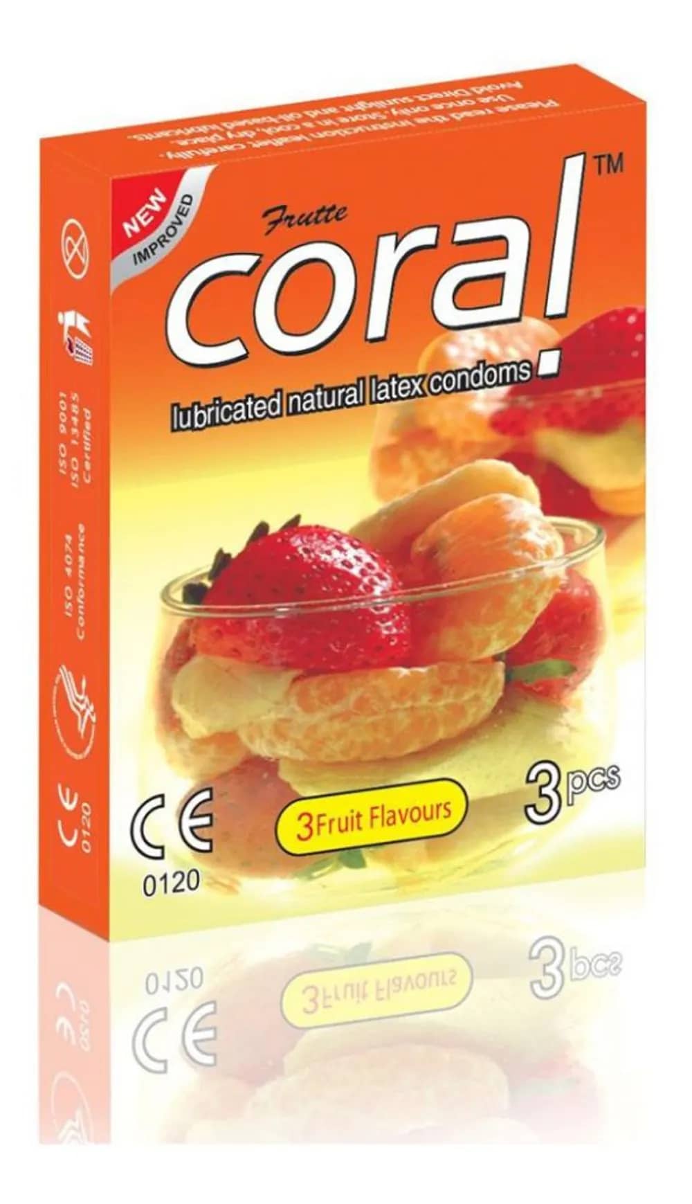 Coral Condom 3-Fruit Flavours 3's Pack