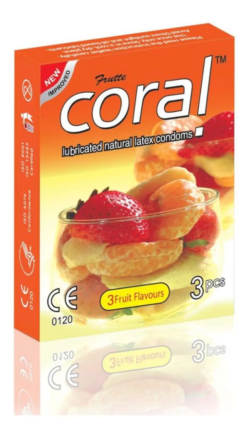 Coral Condom 3-Fruit Flavours 3's Pack