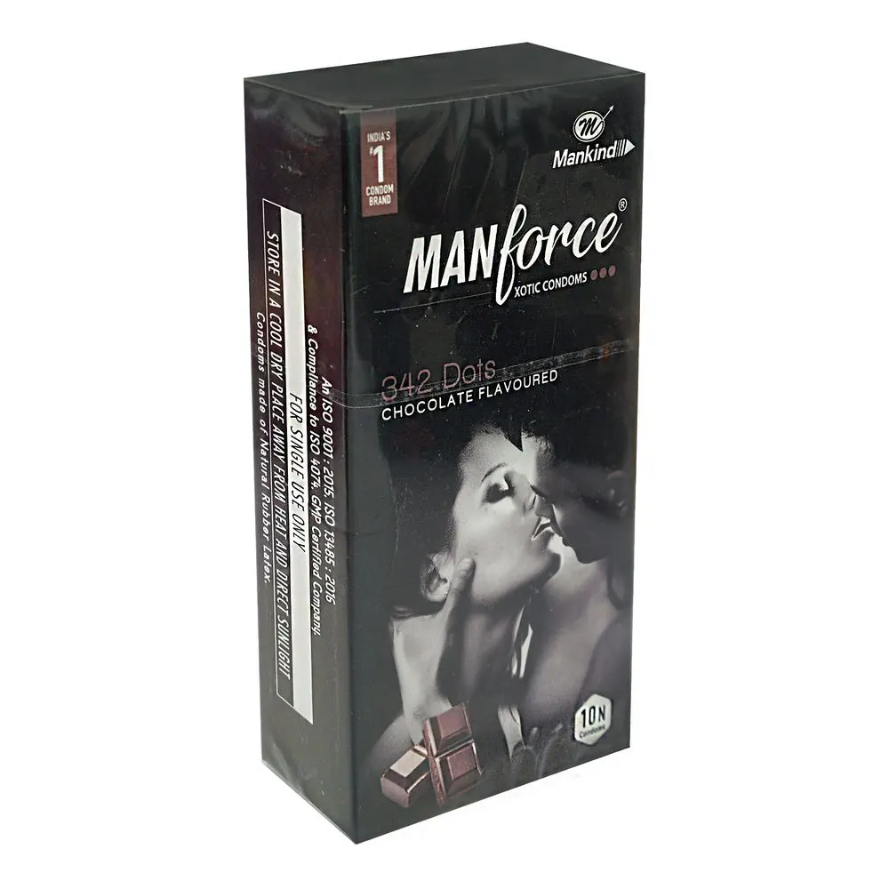 Manforce 342 Dots Xotic Condom | Flavour Chocolate 10's Pack